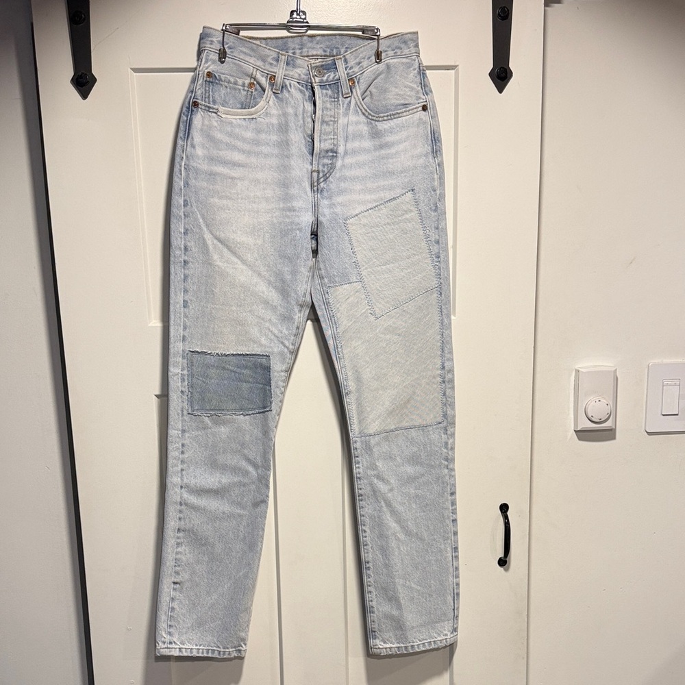 Levi’s Light Blue Patchwork Jeans